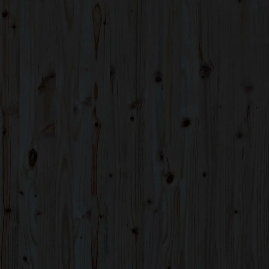 Wall Headboard Black 141cm Solid Pine Wood Bedroom Mount