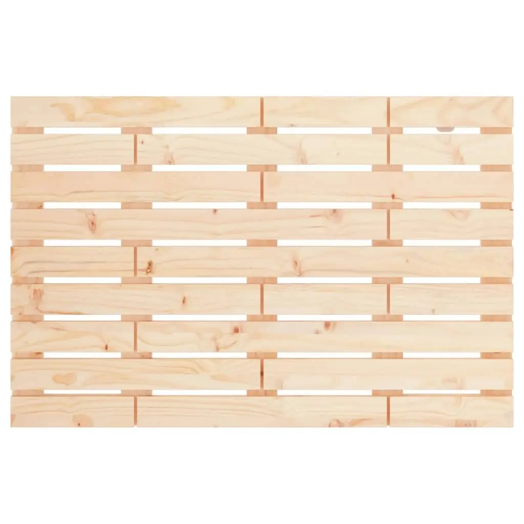 Wall Headboard 96 cm Solid Pine Wood Bedroom Mount Brown