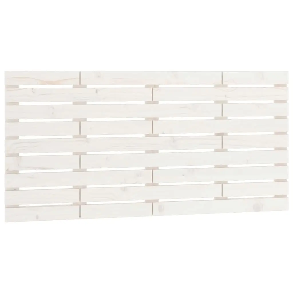 Wall Headboard 141cm White Solid Pine Wood Bedroom Bed Head