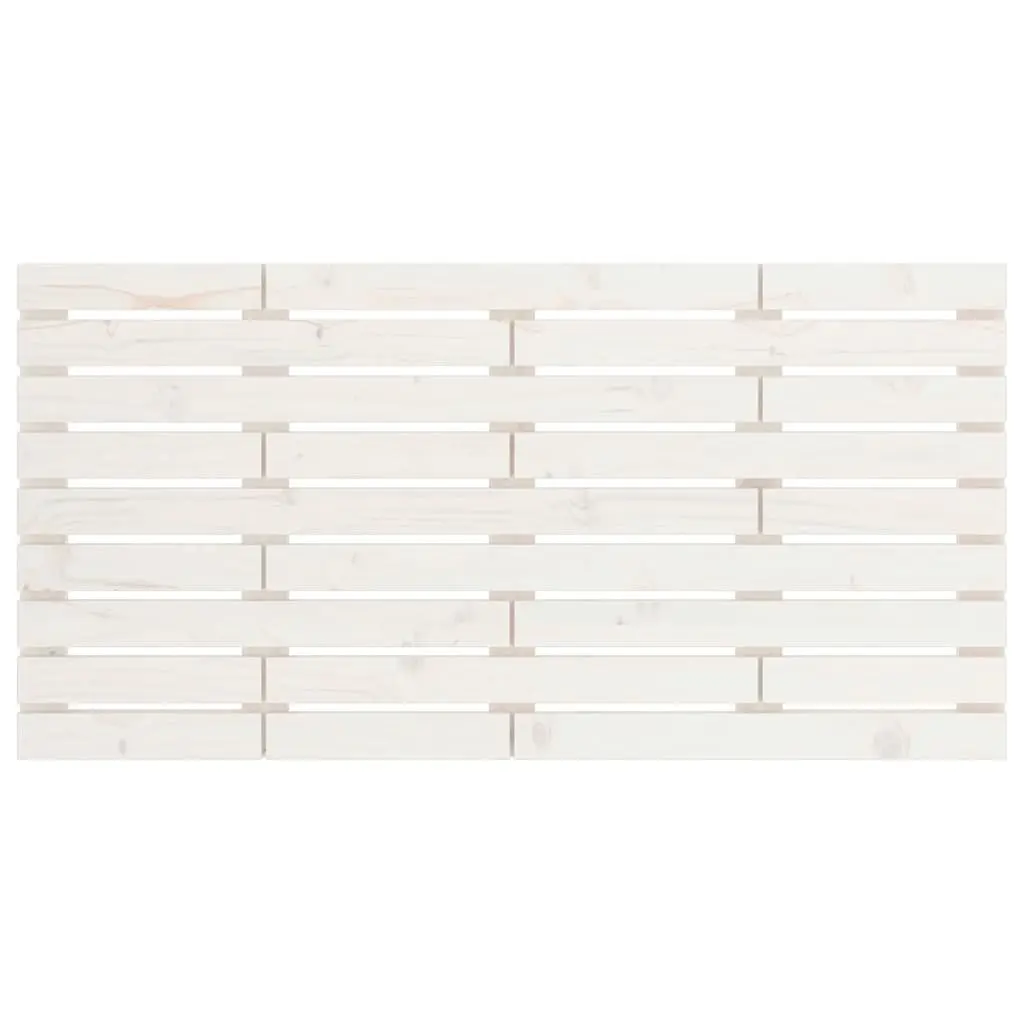 Wall Headboard 141cm White Solid Pine Wood Bedroom Bed Head