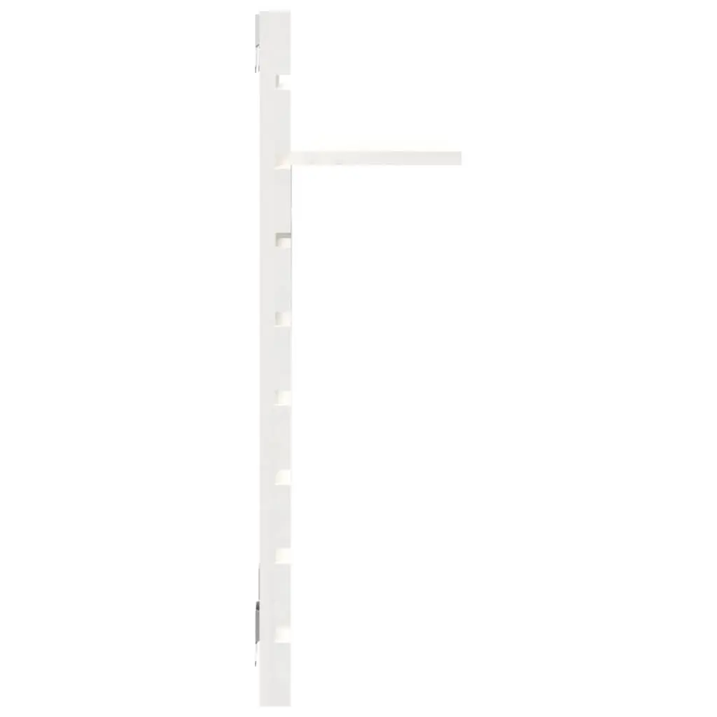 Wall-mounted Shelves Storage Display 2 Piece White Solid Pine Wood