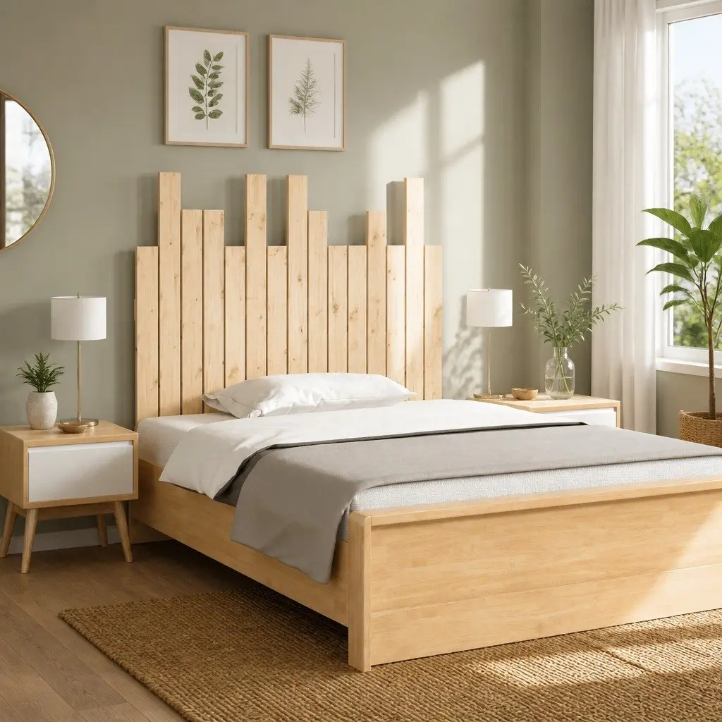 95.5cm Pine Wood Headboard