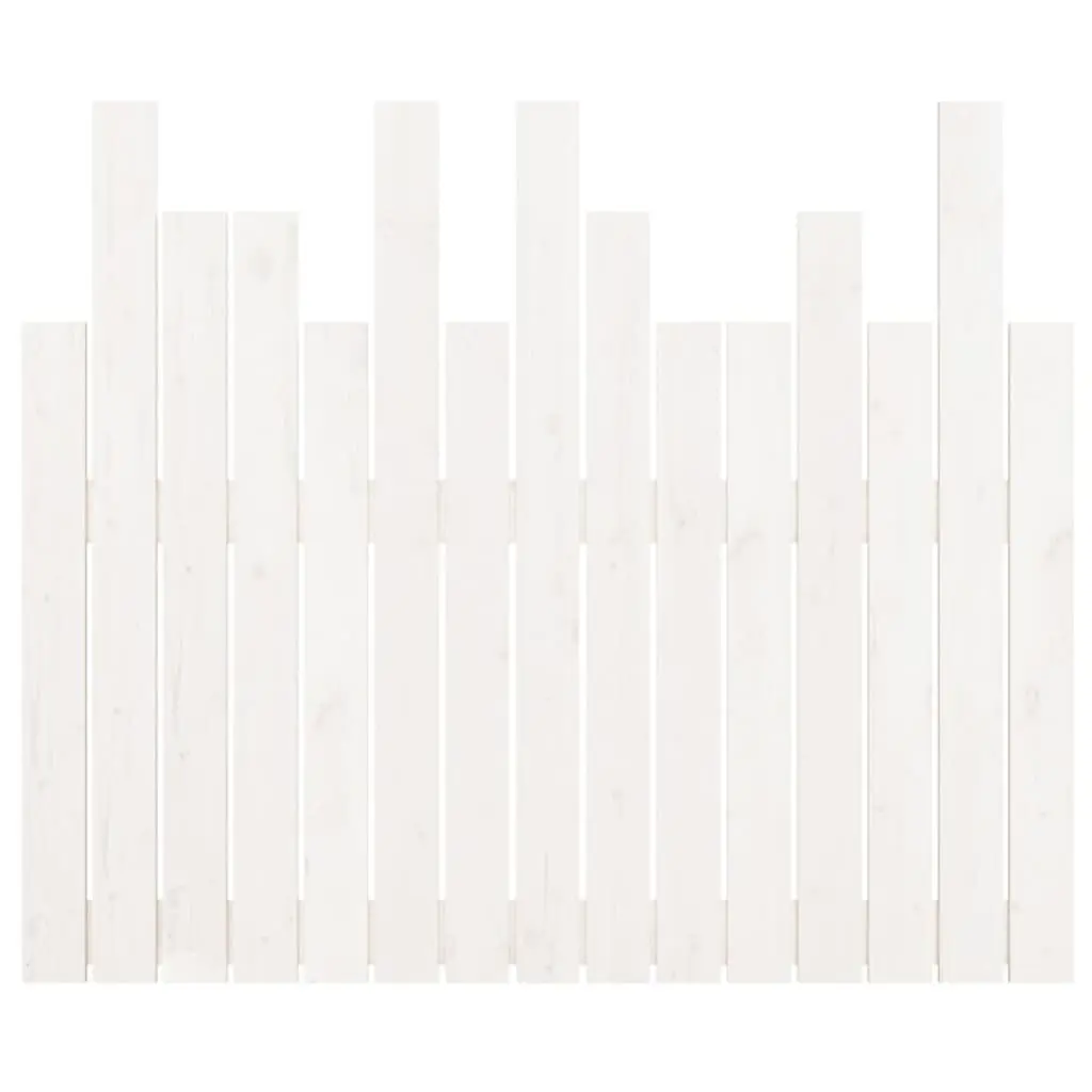 Solid Pine Wood Wall Headboard 95.5cm White Bedroom Bed Panel