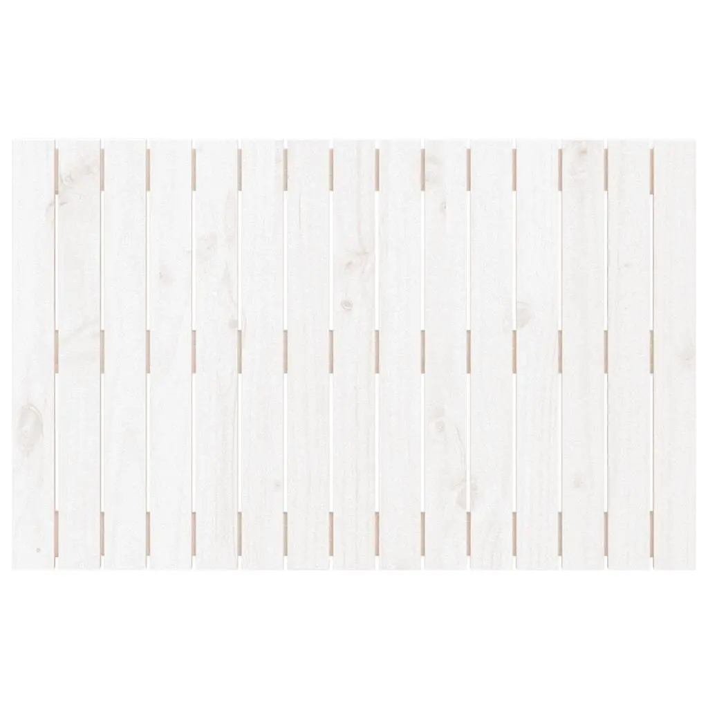 Wall Mounted Headboard White 95.5cm Solid Pine Wood