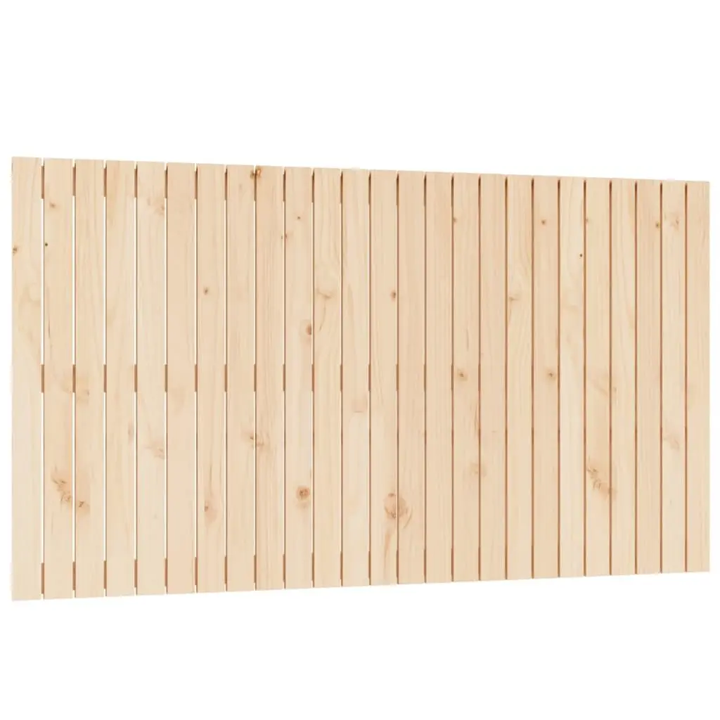 Wall Mounted Headboard Solid Pine Wood Bedroom Bed Header 159.5cm Brown