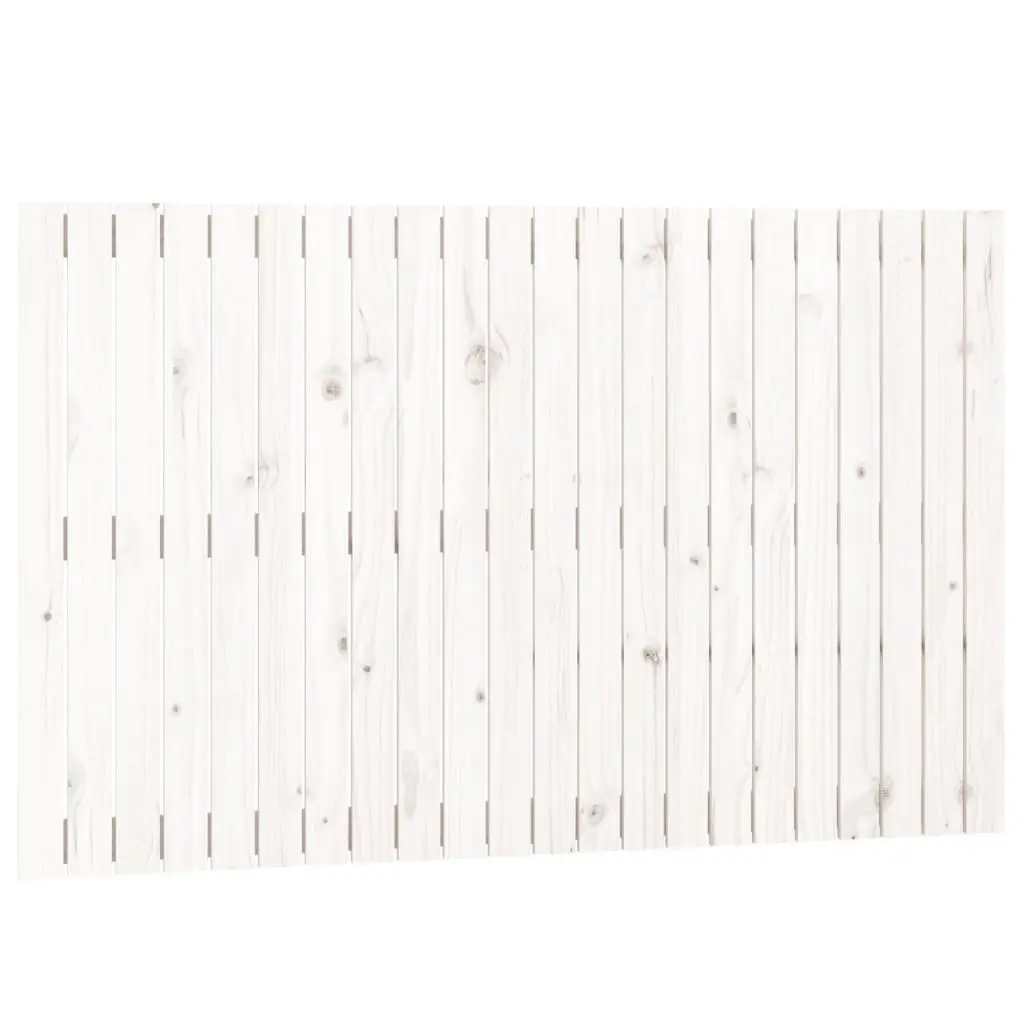 Wall Headboard Backrest Support 140cm White Solid Wood Pine