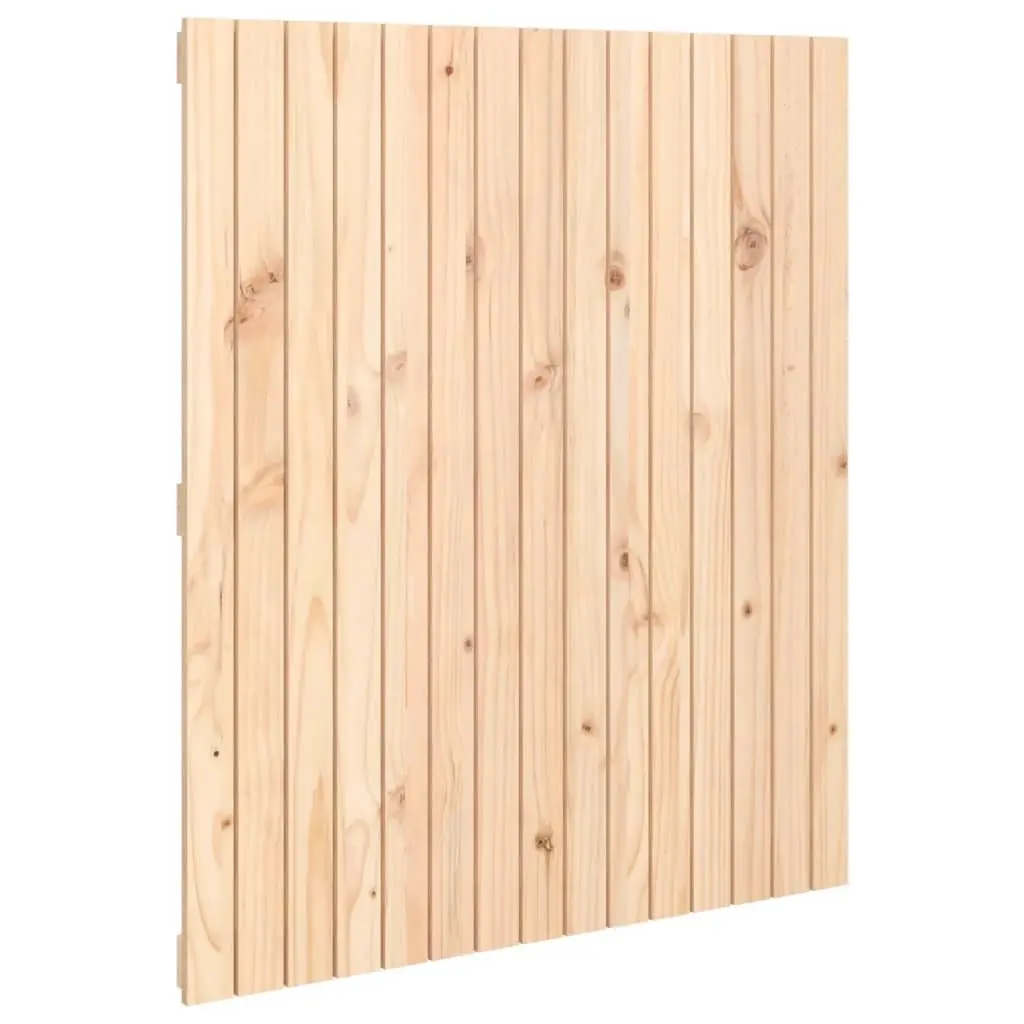 Solid Pine Wood Headboard Wall Mounted Brown 95.5cm Bedroom Furniture
