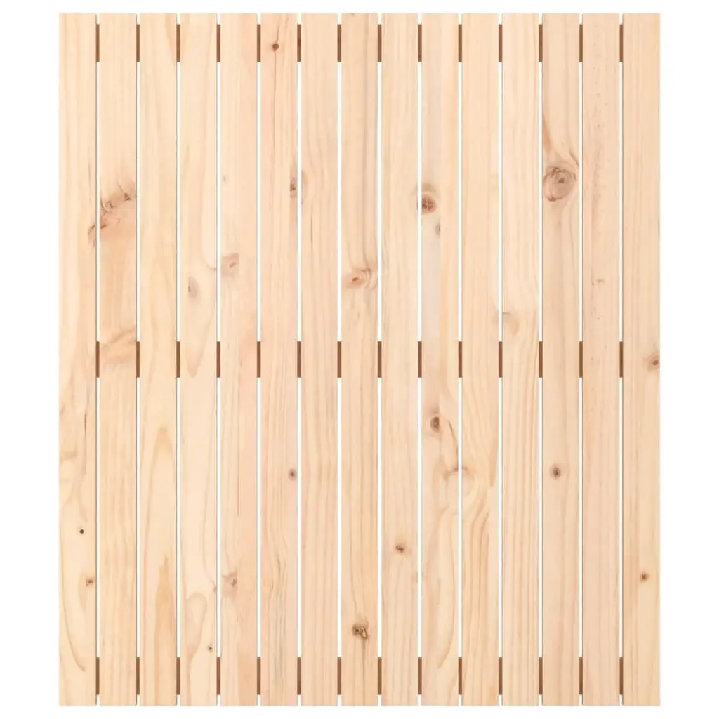 Solid Pine Wood Headboard Wall Mounted Brown 95.5cm Bedroom Furniture