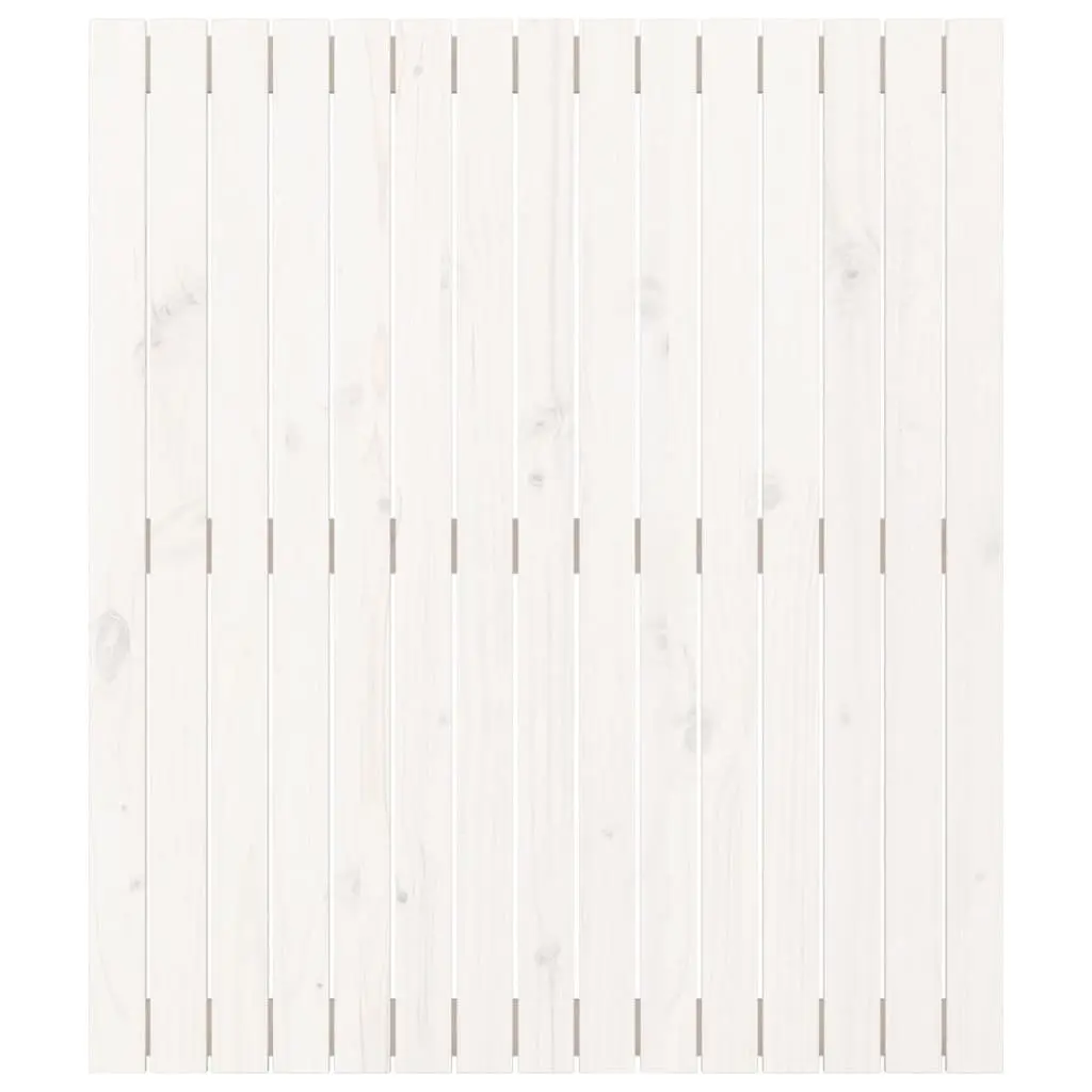Wall Mounted Headboard Solid Pine Wood 95.5cm White Bedroom Bed Header