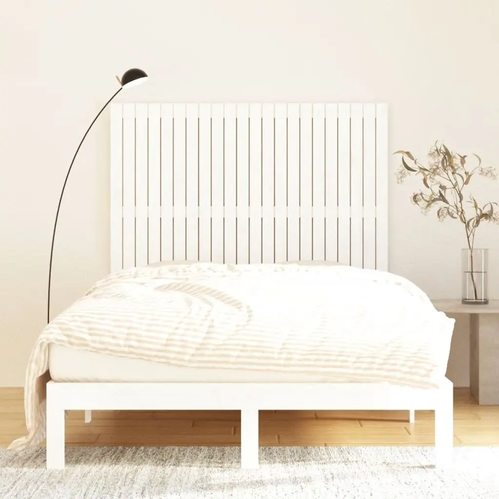 Wall Headboard White 140cm Solid Pine Wood Bedroom Bed Header Back Support
