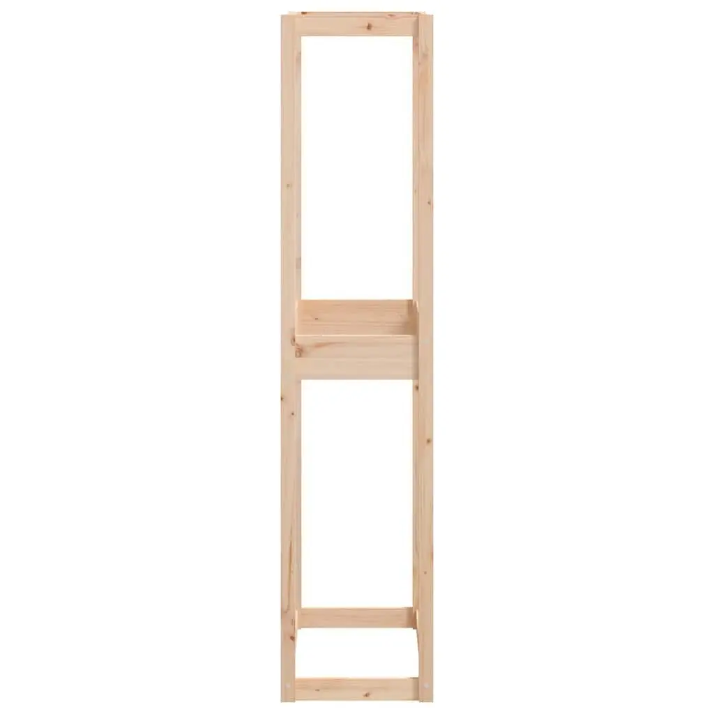 Tire Rack Solid Pine Wood Storage Shelf Garage Workshop Basement Organiser Brown 63x40x180 cm