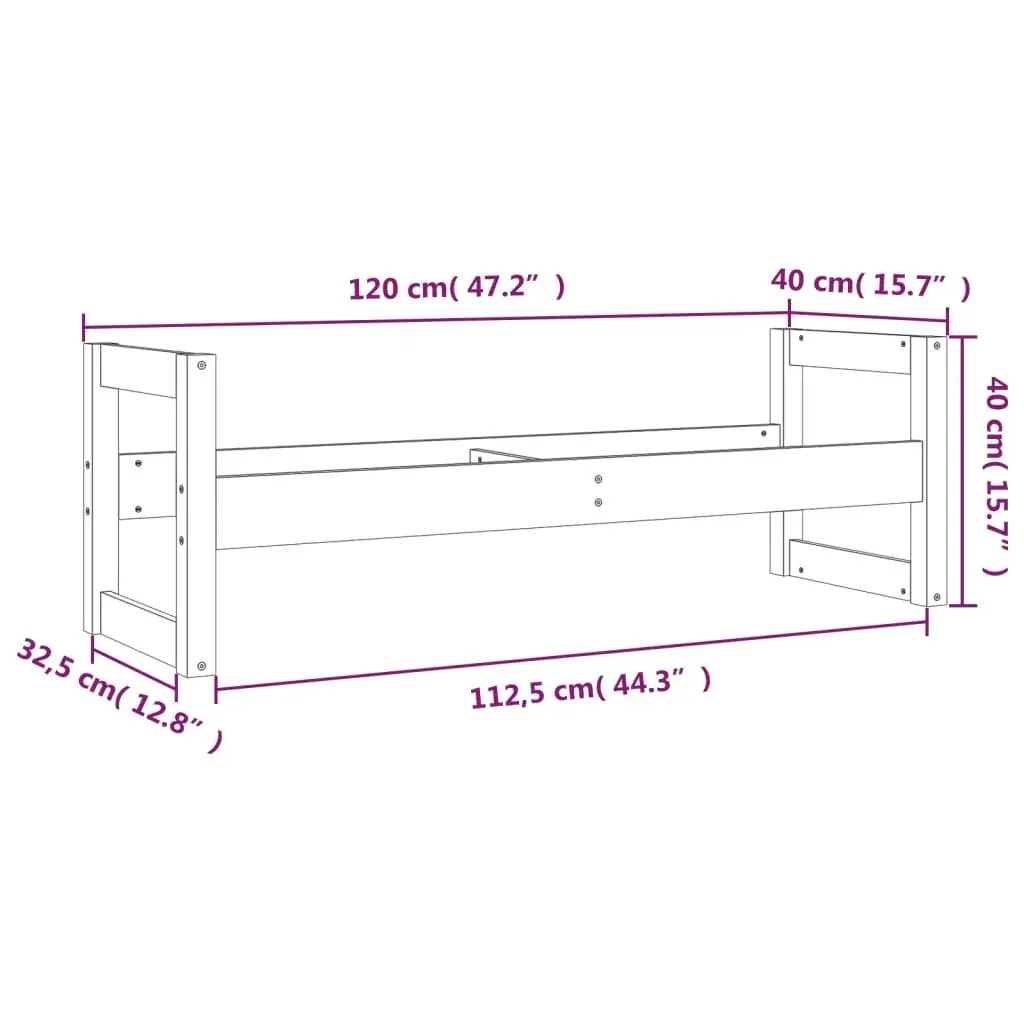 Tire Rack Storage Shelf Solid Wood Organiser 120x40x40cm Brown