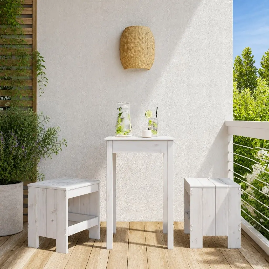 White Pine Stools for Outdoor Use
