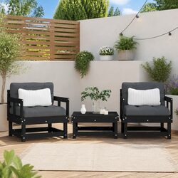 Comfortable Outdoor Garden Chairs with Cushions, Set of 2