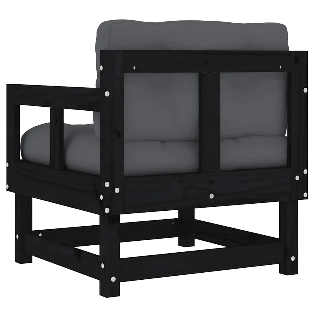 Outdoor Garden Chairs with Cushions, Set of 2