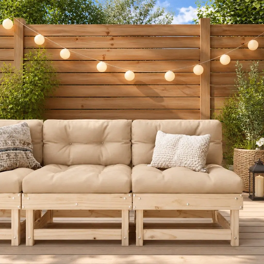 Outdoor Middle Sofas 2 pcs Set