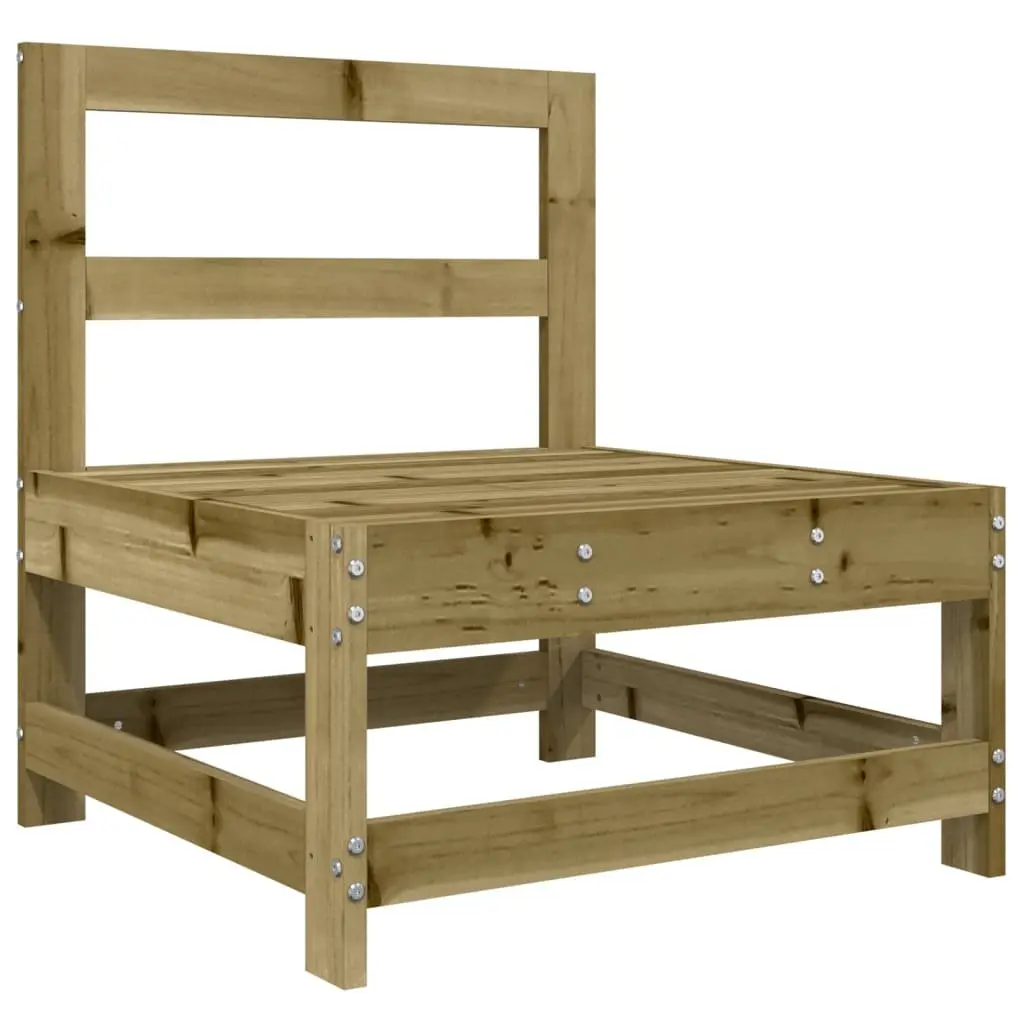 Outdoor Sectional Sofa 3 Piece Garden Lounge Set Impregnated Pine Slatted