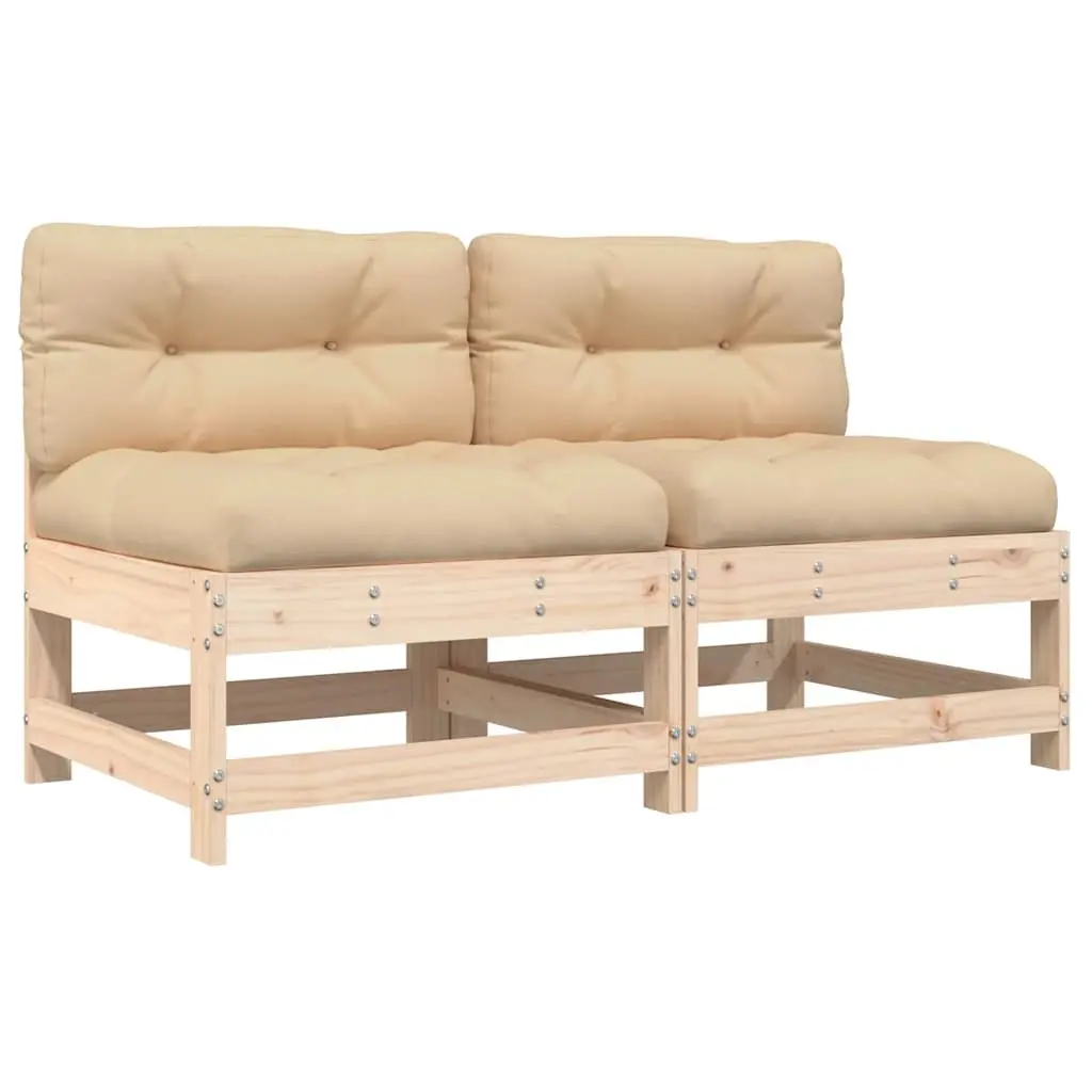 Wooden Middle Sectional Sofa Set