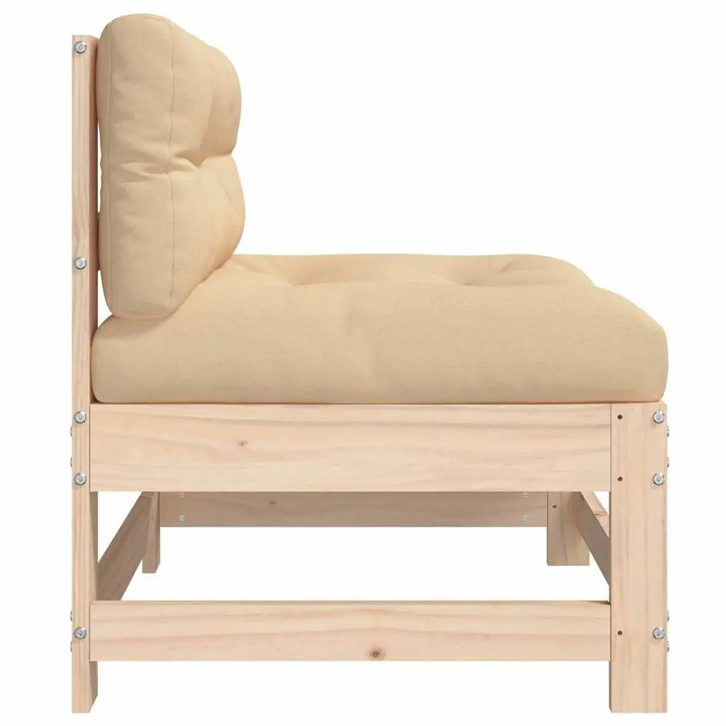 Wooden Middle Sectional Sofa Set