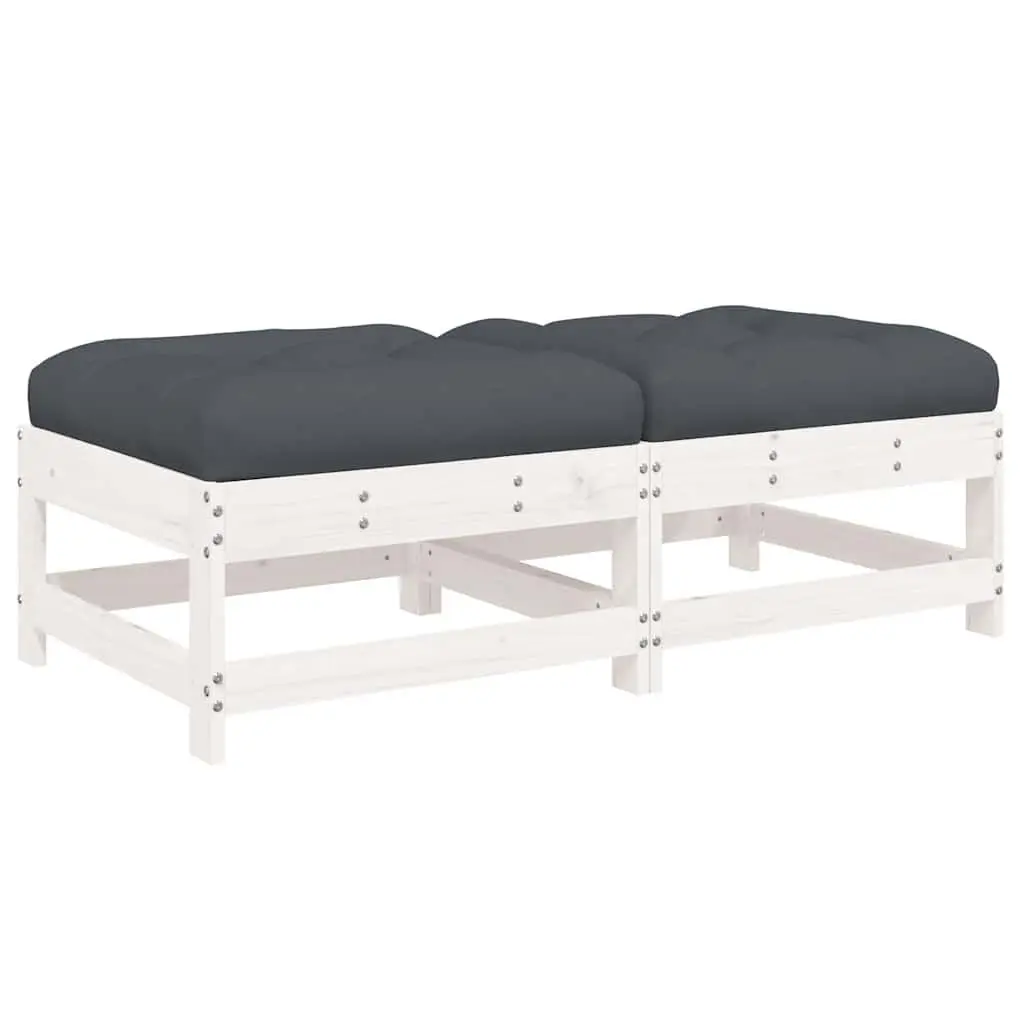 Garden Footstools with Cushions