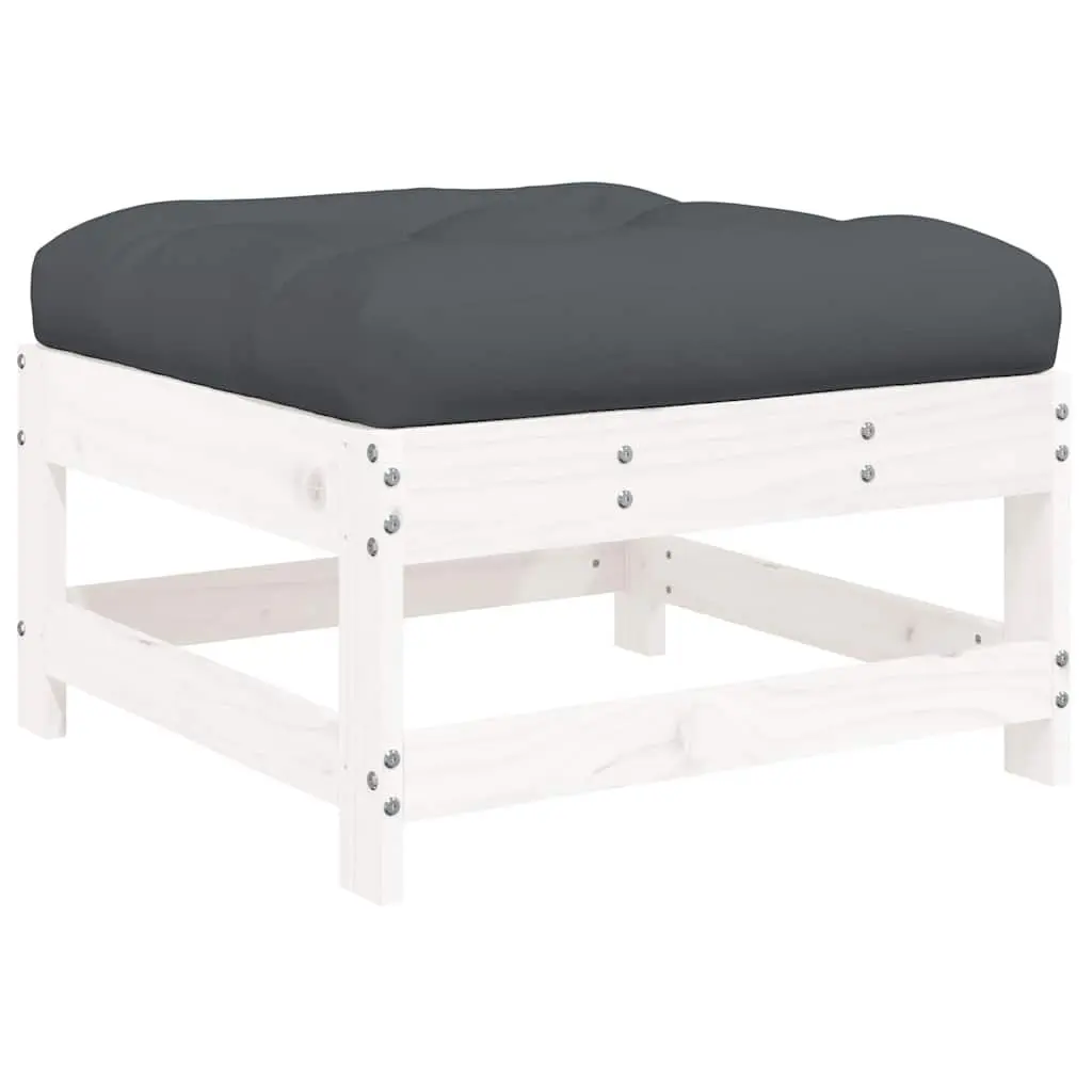 Garden Footstools with Cushions