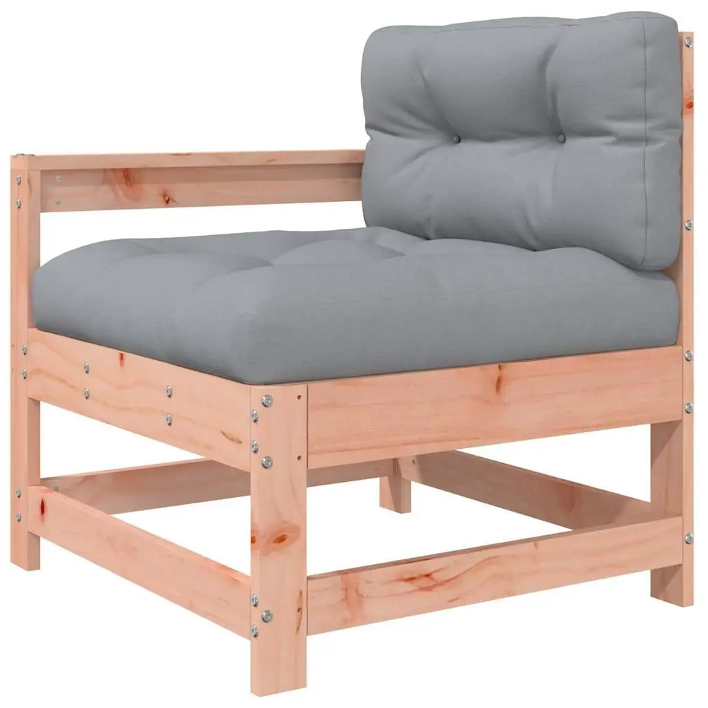 Wooden Garden Lounge Set 3 Piece Outdoor Sectional Sofa with Cushions Patio