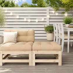 Comfortable Outdoor Footstool with Soft Cushion for Relaxation