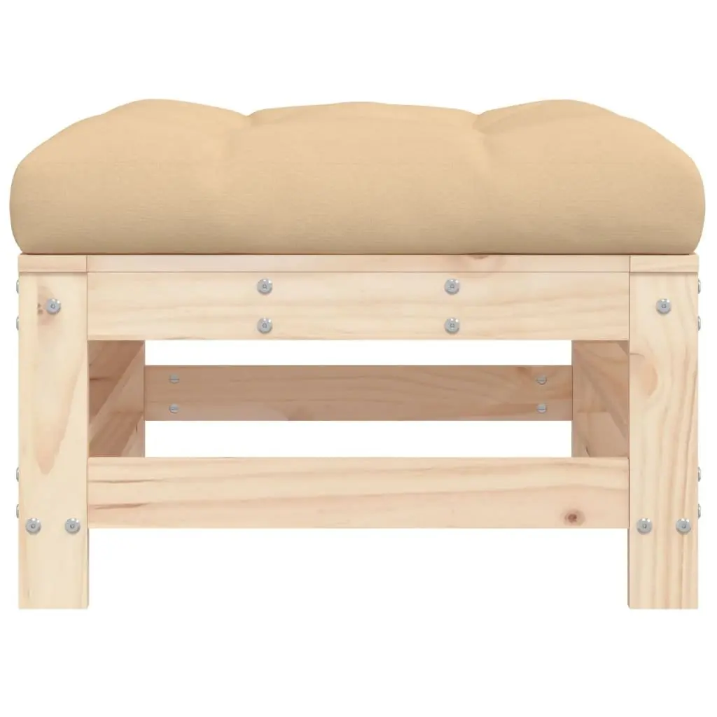 Outdoor Footstool with Soft Cushion for Relaxation