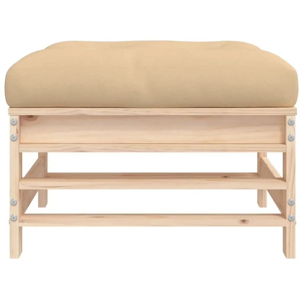 Outdoor Footstool with Soft Cushion for Relaxation