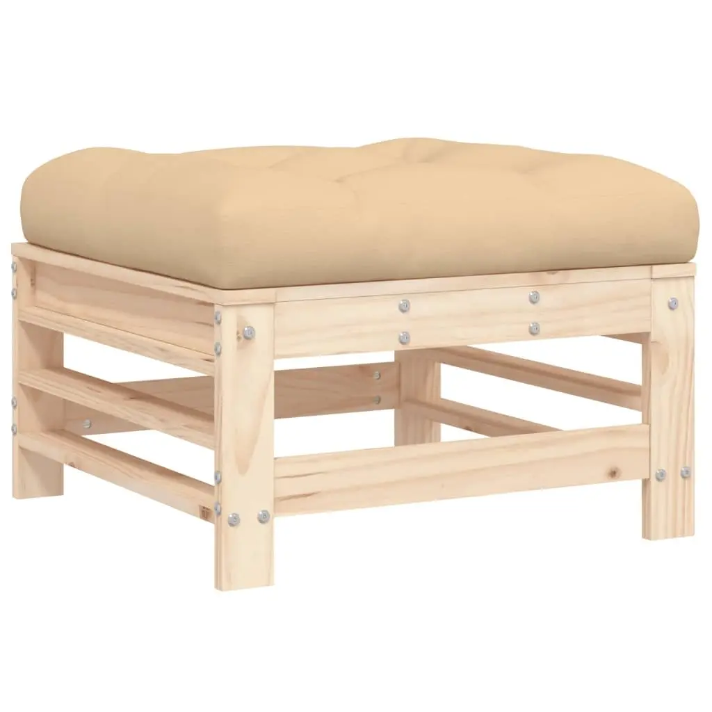 Outdoor Footstool with Soft Cushion for Relaxation