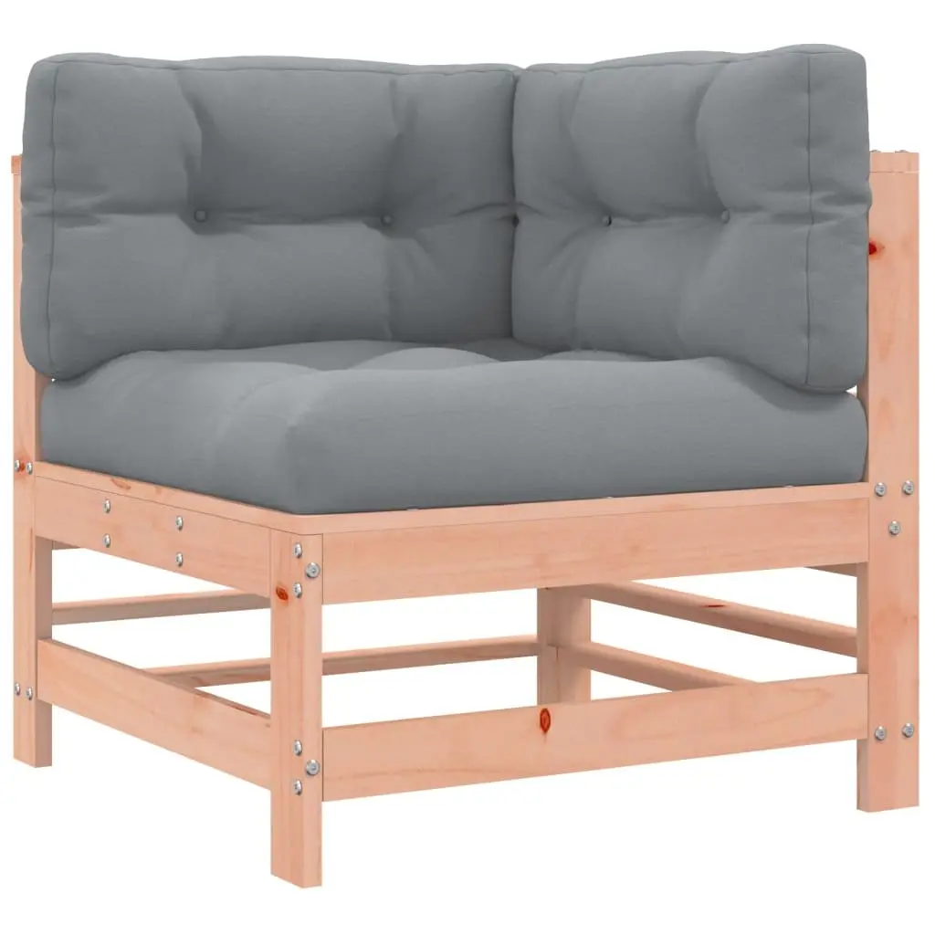 Corner Sectional Sofa Outdoor Garden Patio Seating 2 pcs Brown