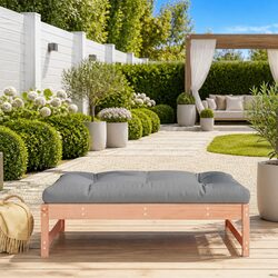 Comfortable Outdoor Footstool with Soft Cushion - 120x80cm
