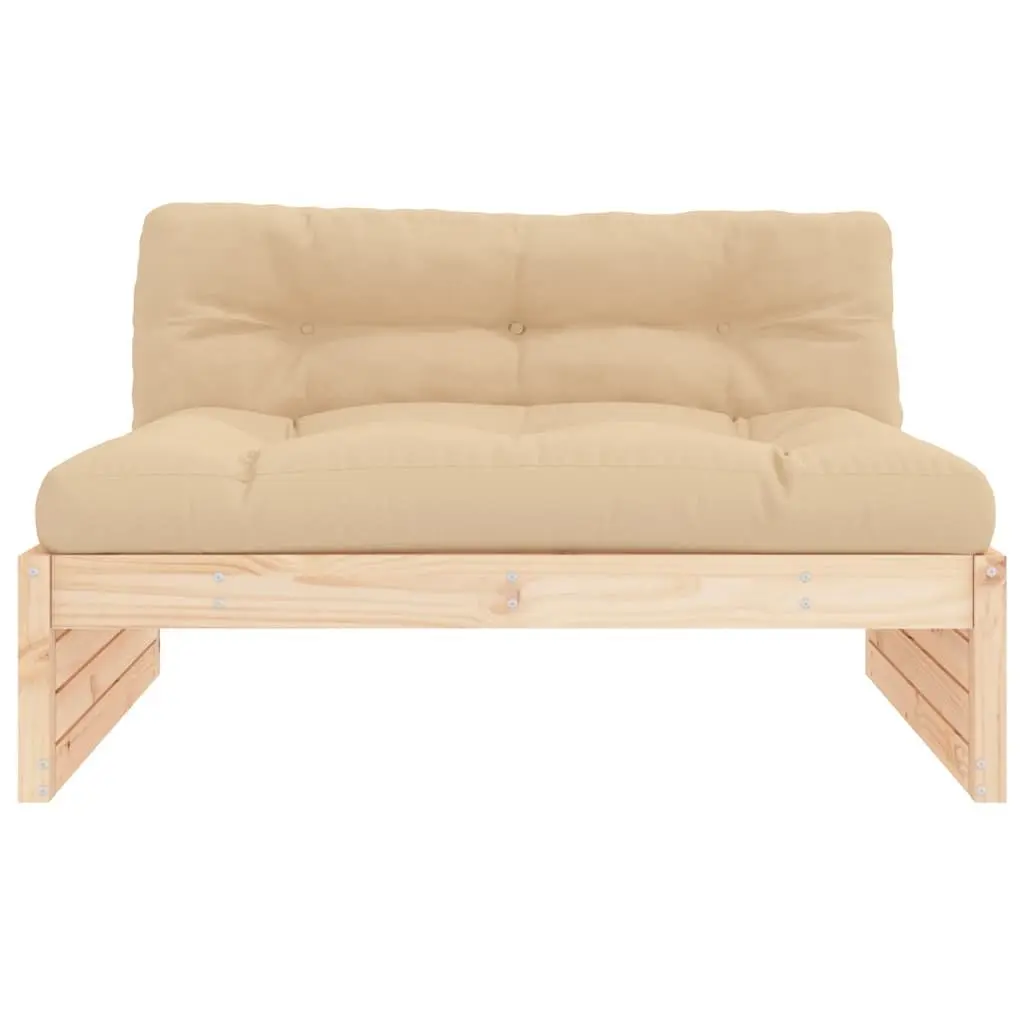 Outdoor Middle Sofa with Supportive Backrest