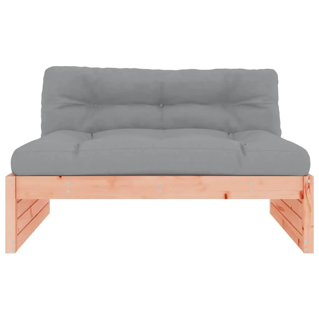 Middle Sofa Outdoor Seating 120x80 cm Solid Wood Brown
