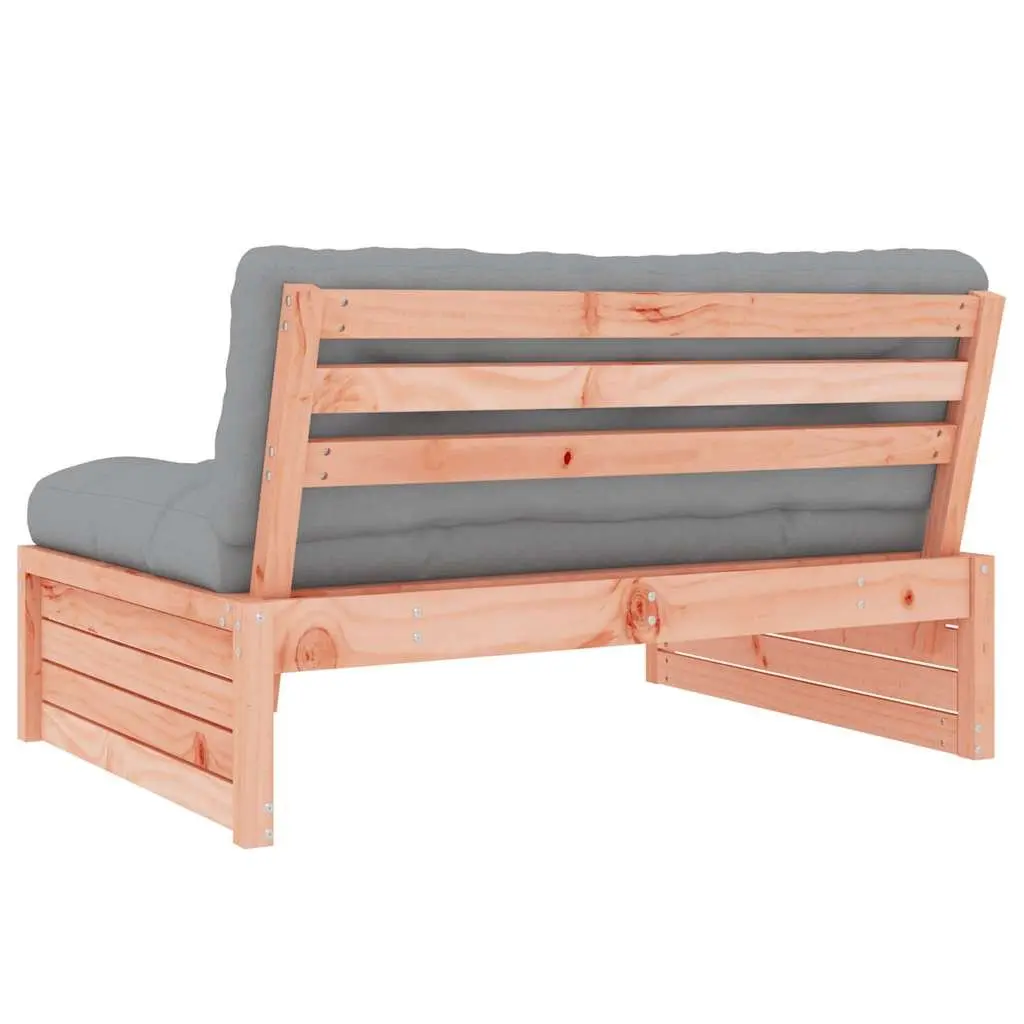 Middle Sofa Outdoor Seating 120x80 cm Solid Wood Brown