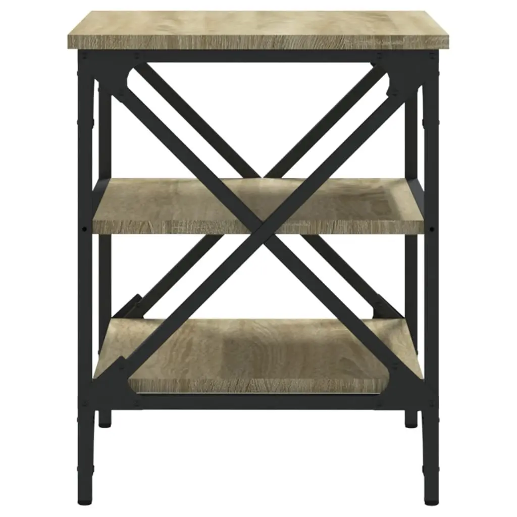Brown Accent Table with Storage Capabilities