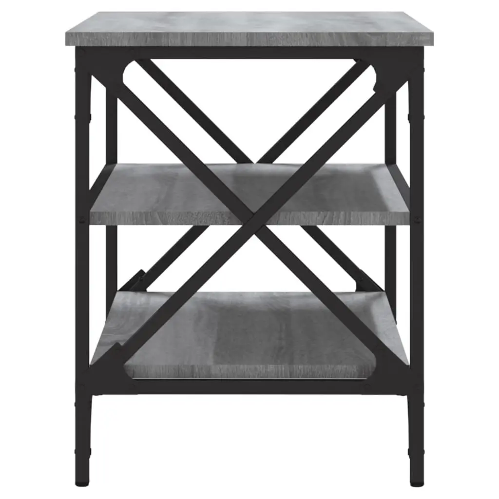 TV Cabinet Media Storage 60x40x50cm Grey Engineered Wood