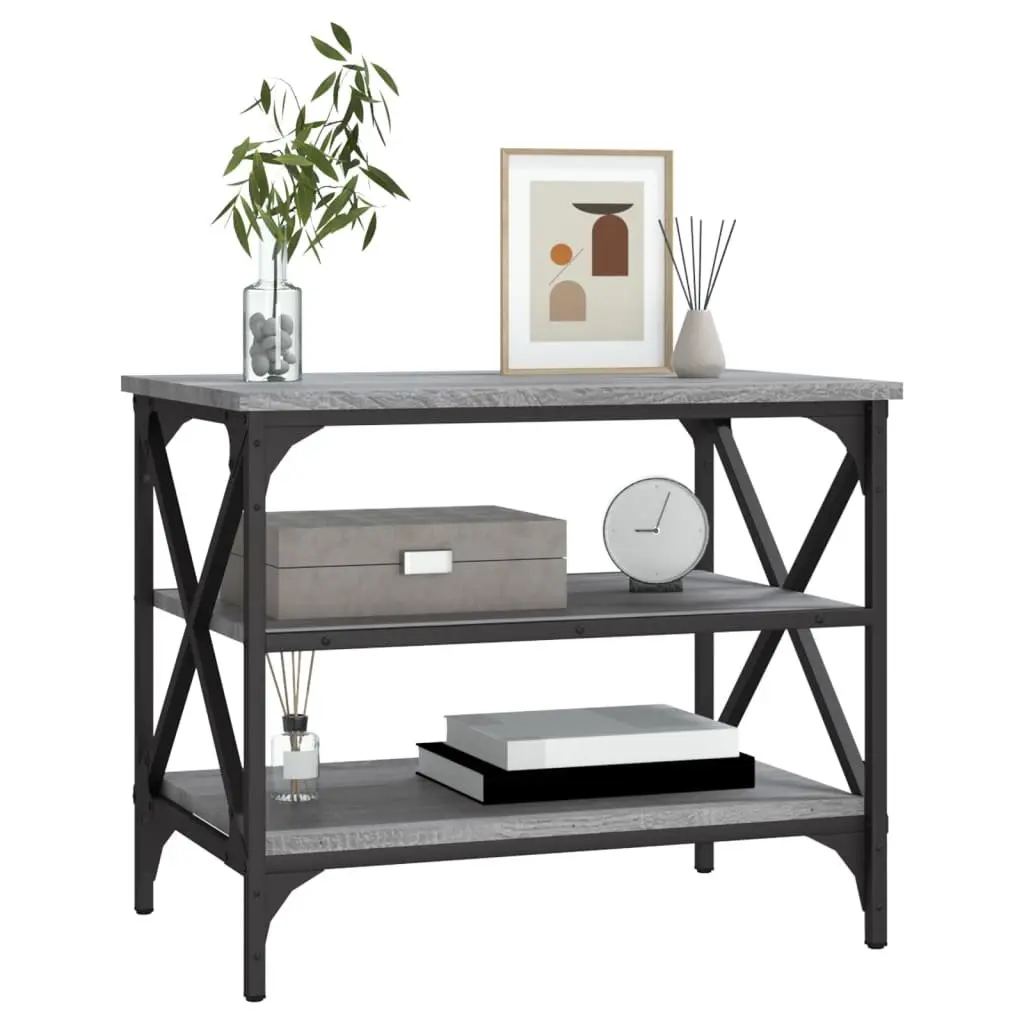 TV Cabinet Media Storage 60x40x50cm Grey Engineered Wood