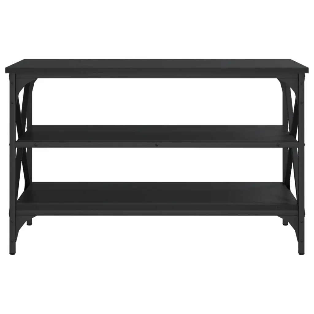 Black TV Cabinet Media Stand with Ample Storage