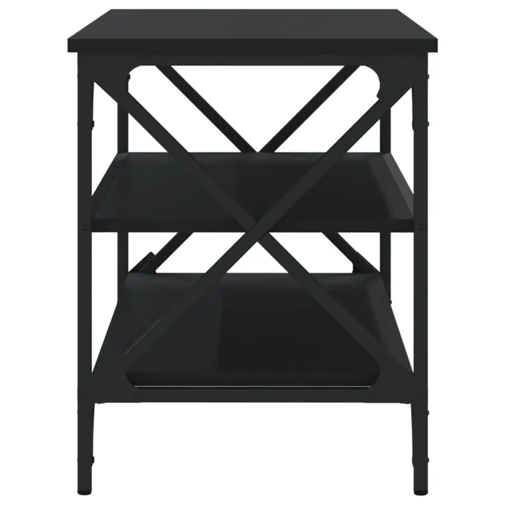 Black TV Cabinet Media Stand with Ample Storage