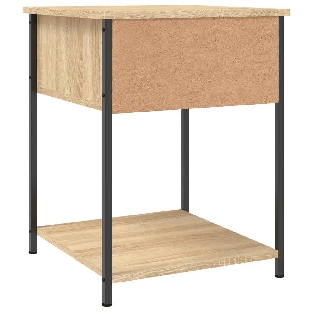 Bedside Tables 2 pcs Storage Engineered Wood 44x45x58 cm Brown