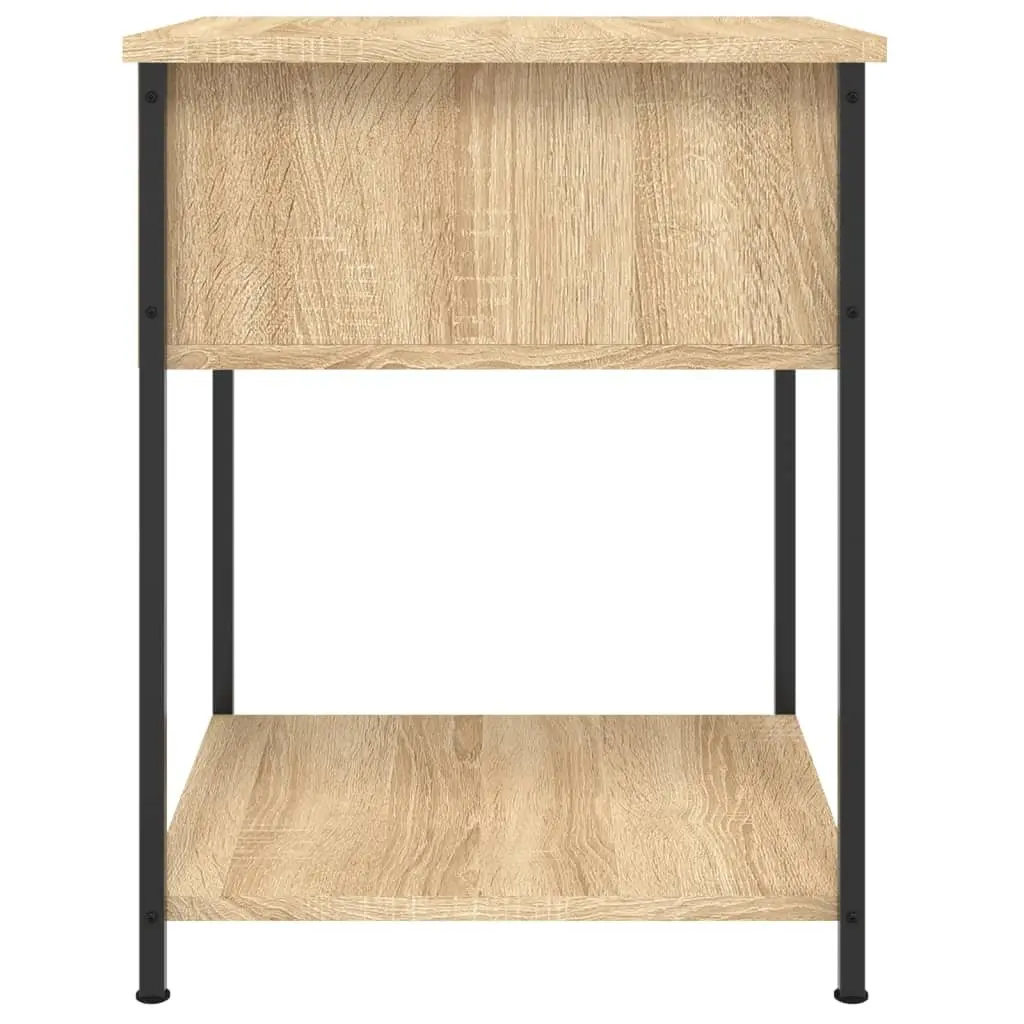 Bedside Tables 2 pcs Storage Engineered Wood 44x45x58 cm Brown