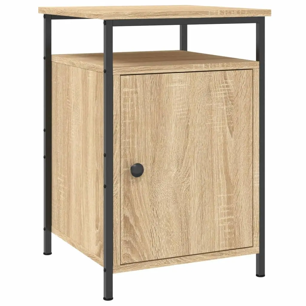 Bedside Cabinet Storage Nightstand 40x42x60cm Brown Engineered Wood