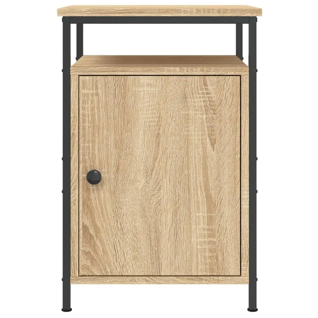 Bedside Cabinet Storage Nightstand 40x42x60cm Brown Engineered Wood