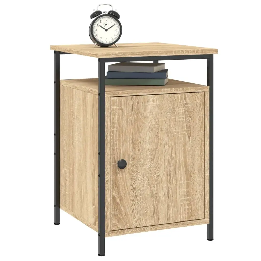 Bedside Cabinet Storage Nightstand 40x42x60cm Brown Engineered Wood