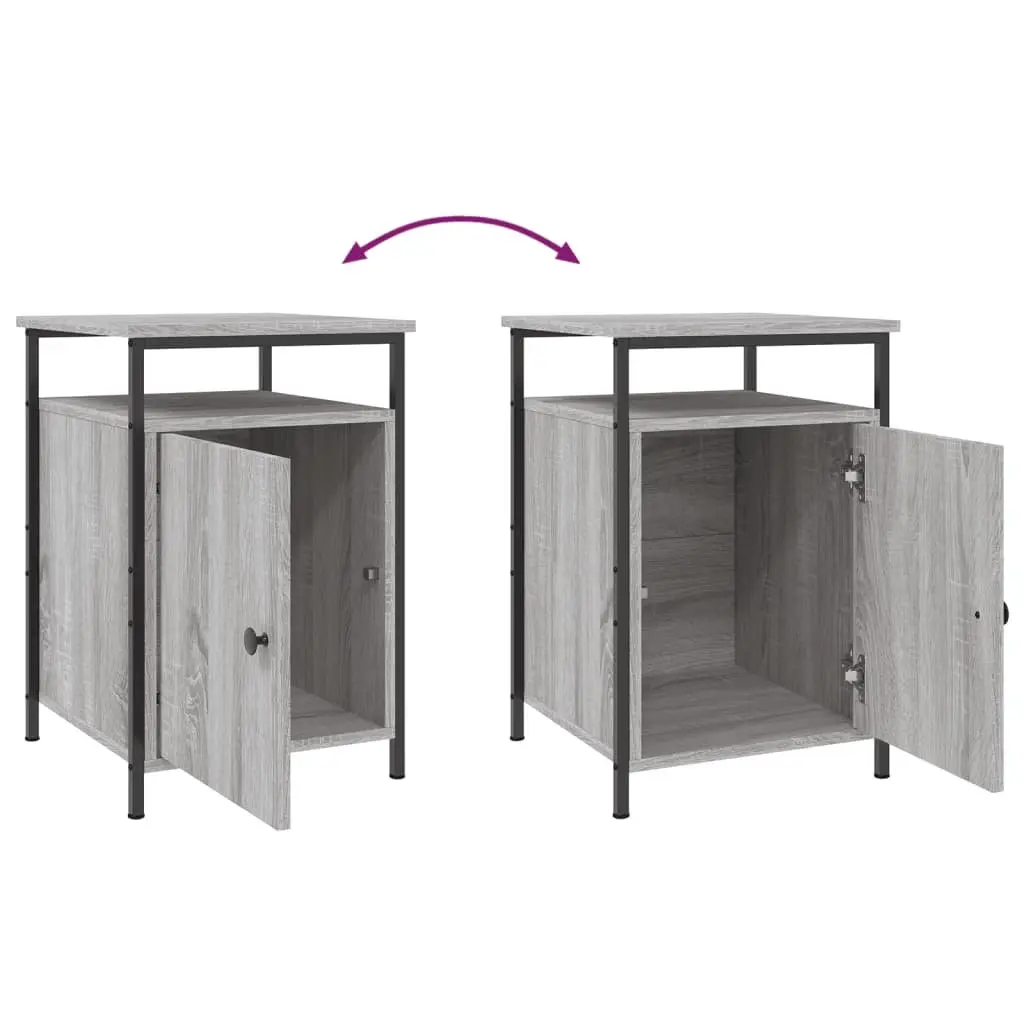 Grey Sonoma Bedside Cabinets