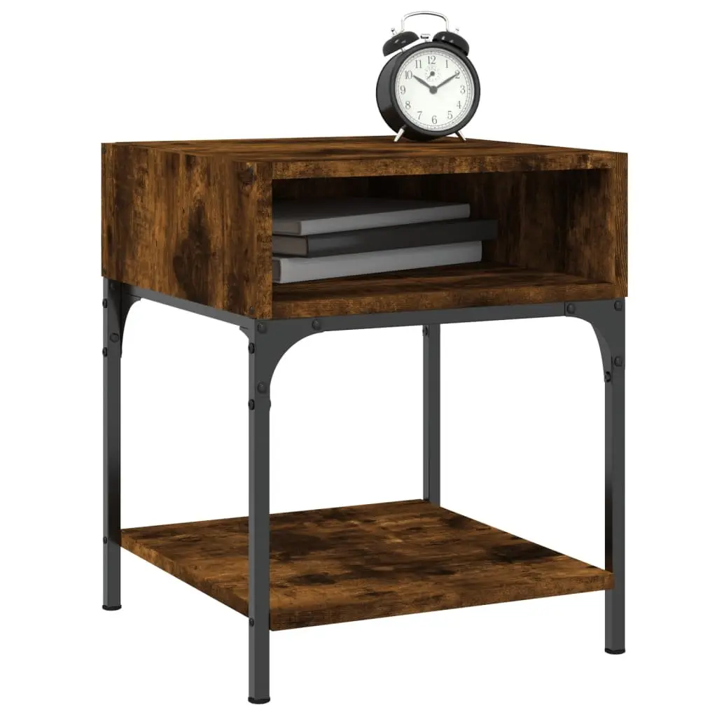2-Piece Brown Nightstand Set