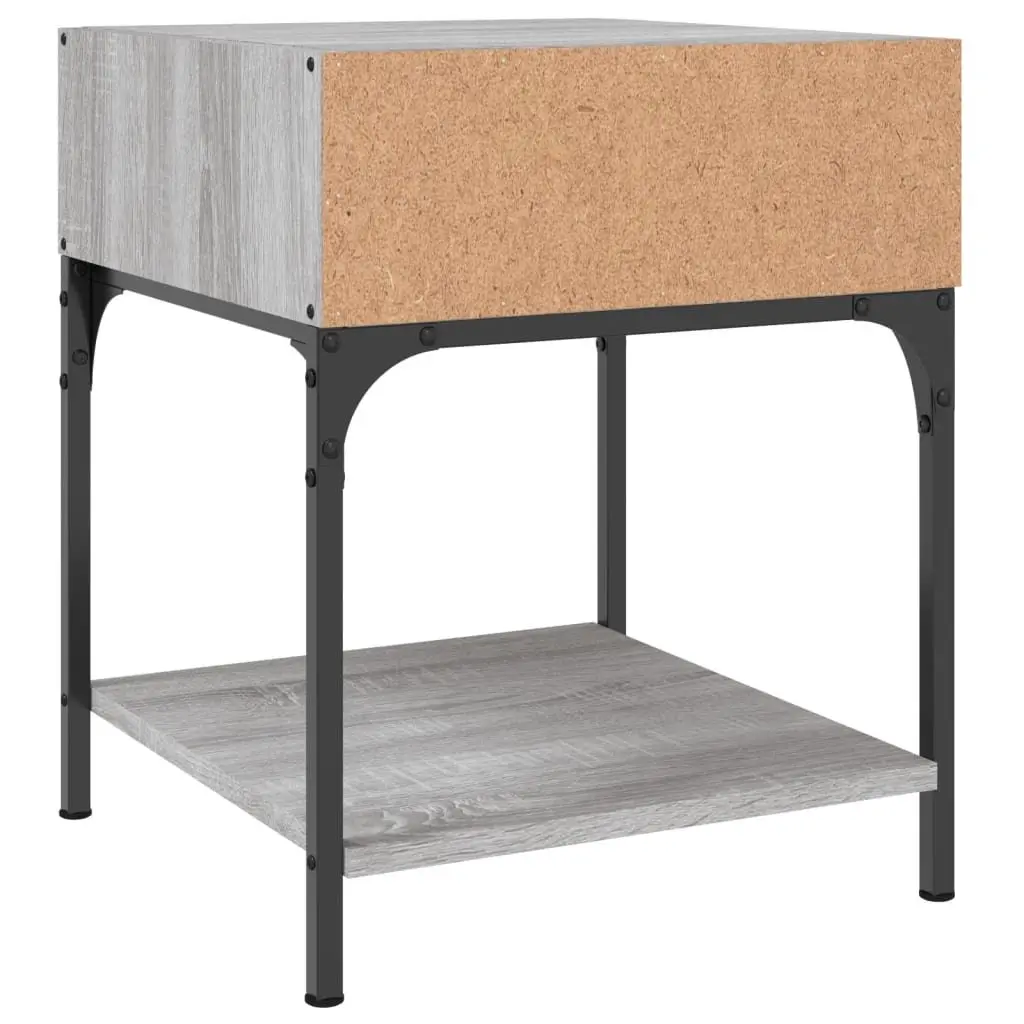 Bedside Tables 2 pcs Grey Sonoma 40x41x50 cm Engineered Wood Nightstands