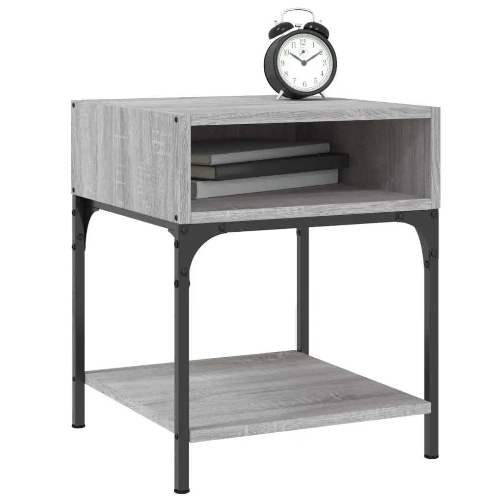 Bedside Tables 2 pcs Grey Sonoma 40x41x50 cm Engineered Wood Nightstands