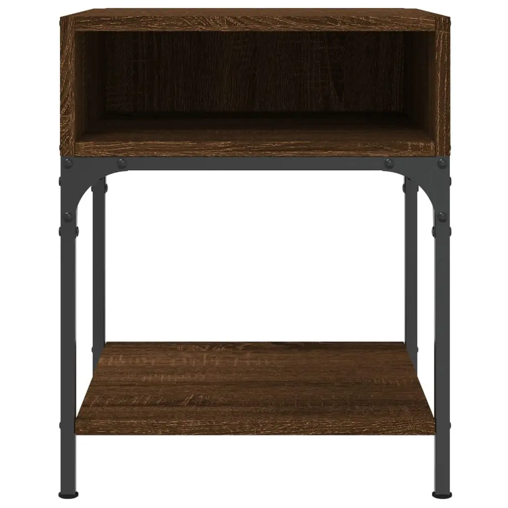 Bedside Tables Nightstand Storage Cabinet 40x41x50 cm Brown Oak 2 pcs